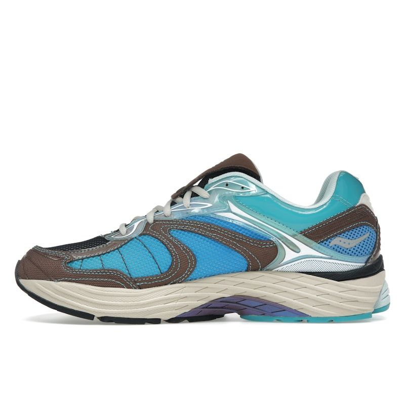 Footpatrol x Saucony ProGrid Omni 9 Blue Brown Men Sneakers S70923-1