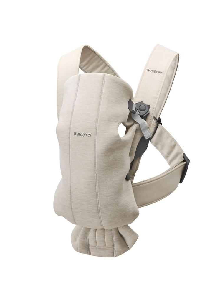 Baby Bjorn Baby Carrier MINI 3D Jersey Light Beige Newborn 12 Months Approximately Easy To Install Lightweight Compact Genuine Product Guarantee ~