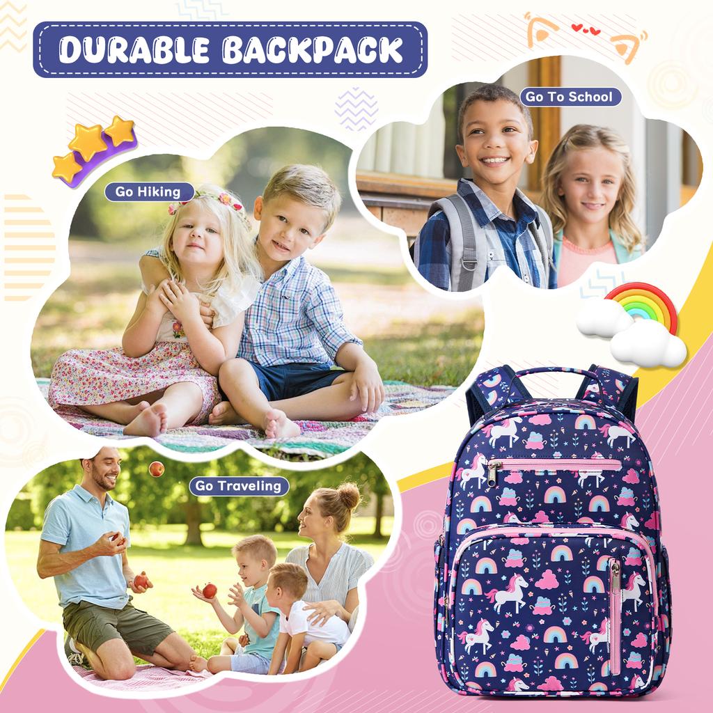 Cute Children's Backpack for Preschool Boys and Girls,Casual Style Multifunctional Bag With Fun Prints For Elementary Schoolbag