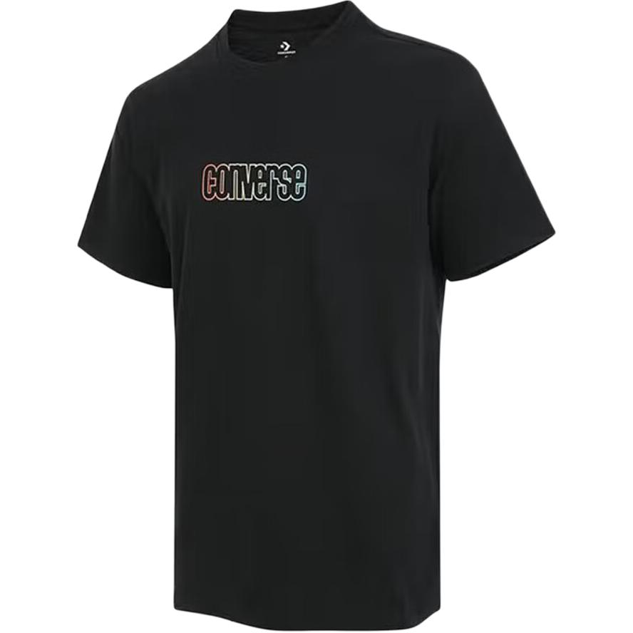 Converse T Shirts Men s Black Crew Neck Moderate MCH617-023 L