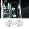 For Range Rover Evoque 2012-19 Silver Steel Console Interior Front Water Cup Pad