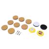 3in Gold Sanding Disc Polishing Kit Secure Fixation Versatile 40 To 800 Grit Sandpaper Sander