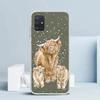 Süße Schottische Hochlandkuh Weiche Hülle für Samsung Galaxy A12 A22 A32 A52 A72 A02S Handyhülle Note 20 Ultra 10 S10 Plus A51 A71 A50S A20S