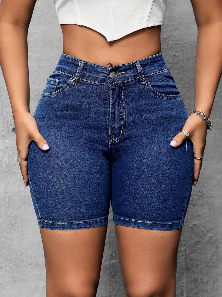 Women's Summer High-Waist Butt-Lifting Denim Shorts