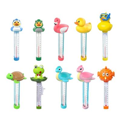 Temperaturanzeige Schwimmende Wasserthermometer für Schwimmbäder Badewannen und Aquarien in Cartoon-Tierform