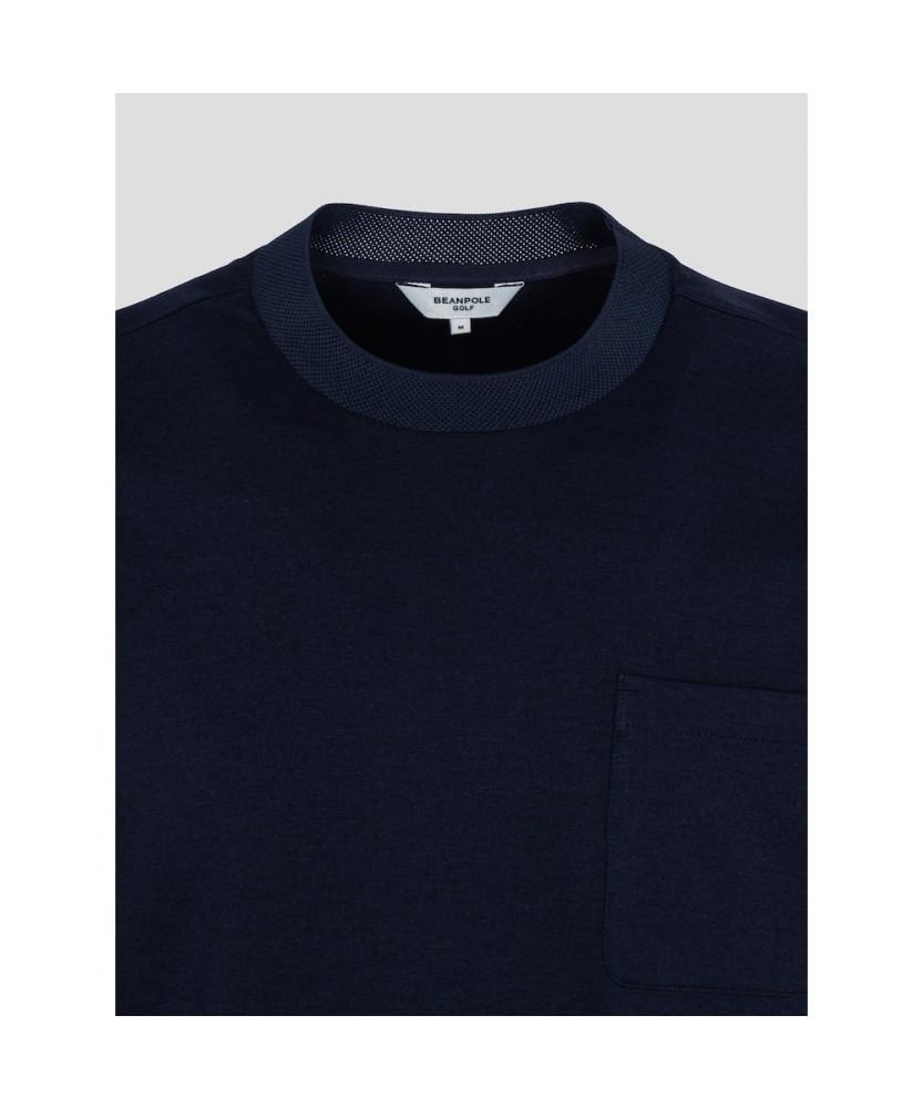 BEANPOLE GOLF Men'S Color-Blocked Round T-Shirt - Navy