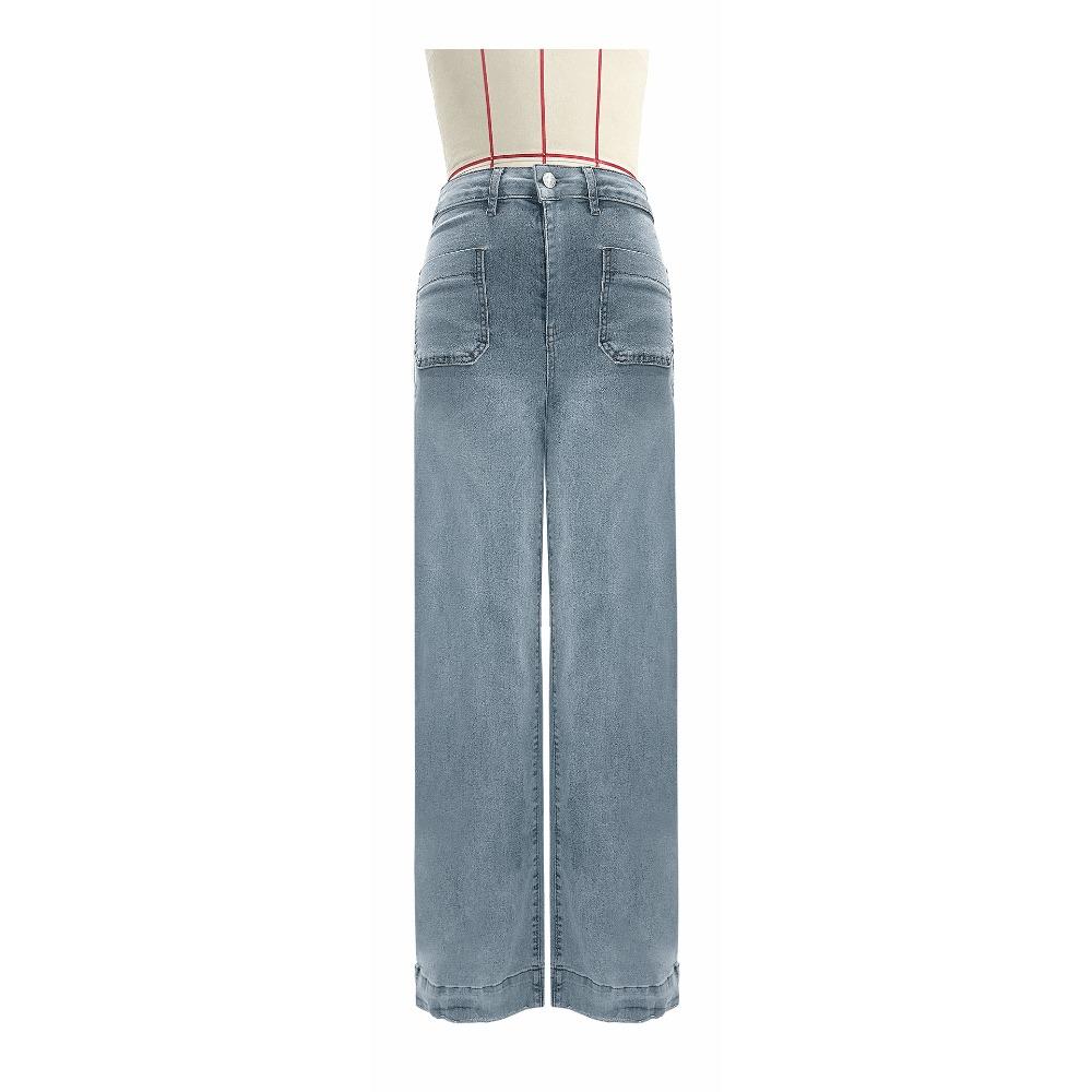 High-waisted Jeans Women's Spring 2025 New Retro Temperament Straight Pants