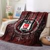 1PC Besiktas Gymnastics Club Patterned Flannel Blanket Suitable For All Seasons for Home Decor Warmth and Comfort Gifts Holiday Present