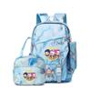 School Season Printed Student Schoolbag Backpack Shoulder Pencil Bag Three-Piece Set
