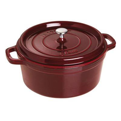Staub Cocotte Rund Grenadine Rød Stor Håndstøbt Emaljeret Gryde IH-kompatibel Japansk La Cocotte Round "Pico 28cm" [Autoriseret Produkt] 40509-362