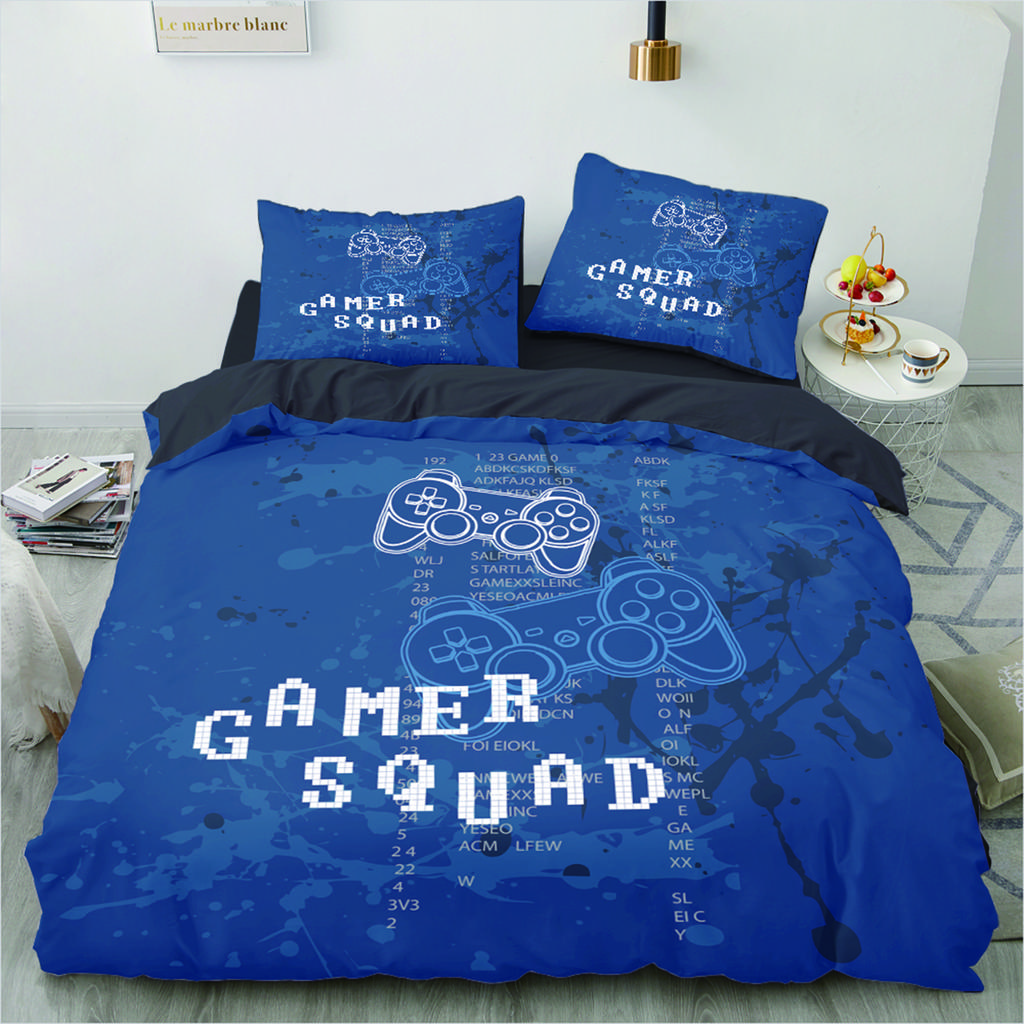 3D Printed Game Series Duvet Cover King Twin Queen Double Size Kit Pillowcase  New Wholesale Colorful Bedspread