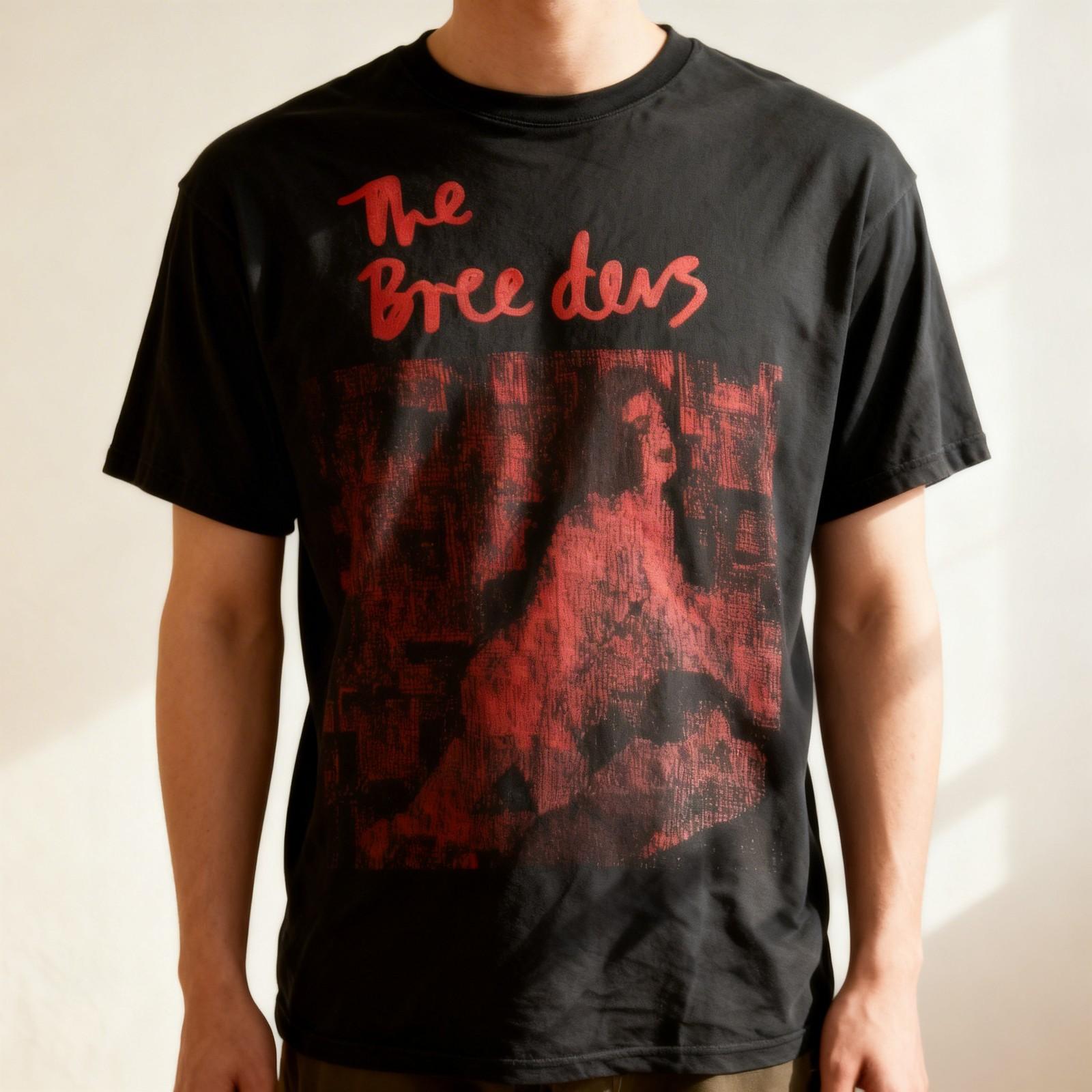 Vintage The Breeders Band Short Sleeve Black Unisex All Size Shirt M