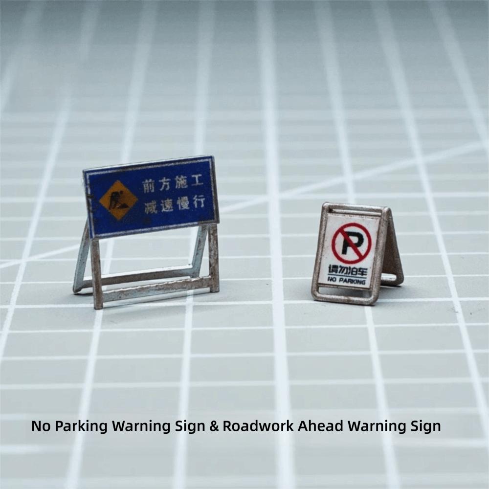 1/64 Scale Resin Model Traffic Barriers Scene Figurine Model Collection Miniature Scene Model