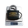 60mm Waterproof Padlock Outdoor Black Rubber-coated Safety Locks Warehouse Door Padlock Rainproof Lock with 3 Keys
