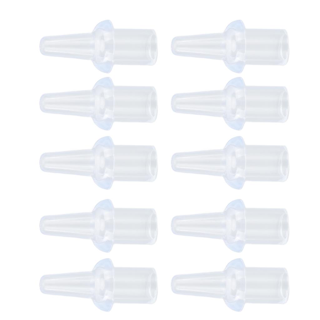 10 Pcs Enema Nozzle Tips Silicone Washable 8mm Inner Diameter Private Flushes Soft Enema