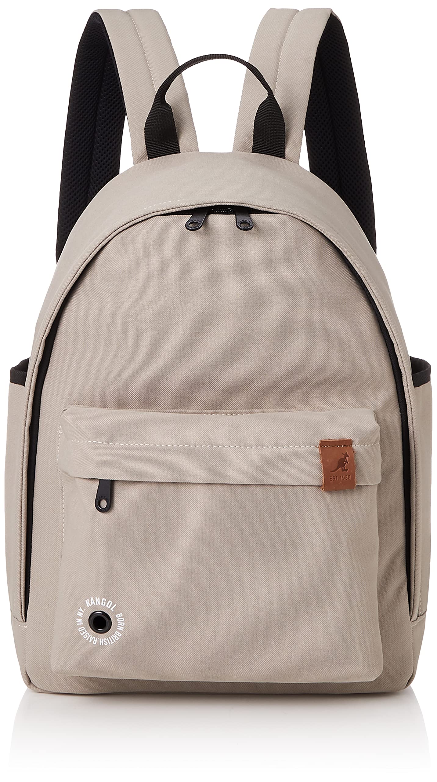 Kangol Daypack Рюкзак с кожаной биркой и внутренней сумкой, Бежевый, Один размер