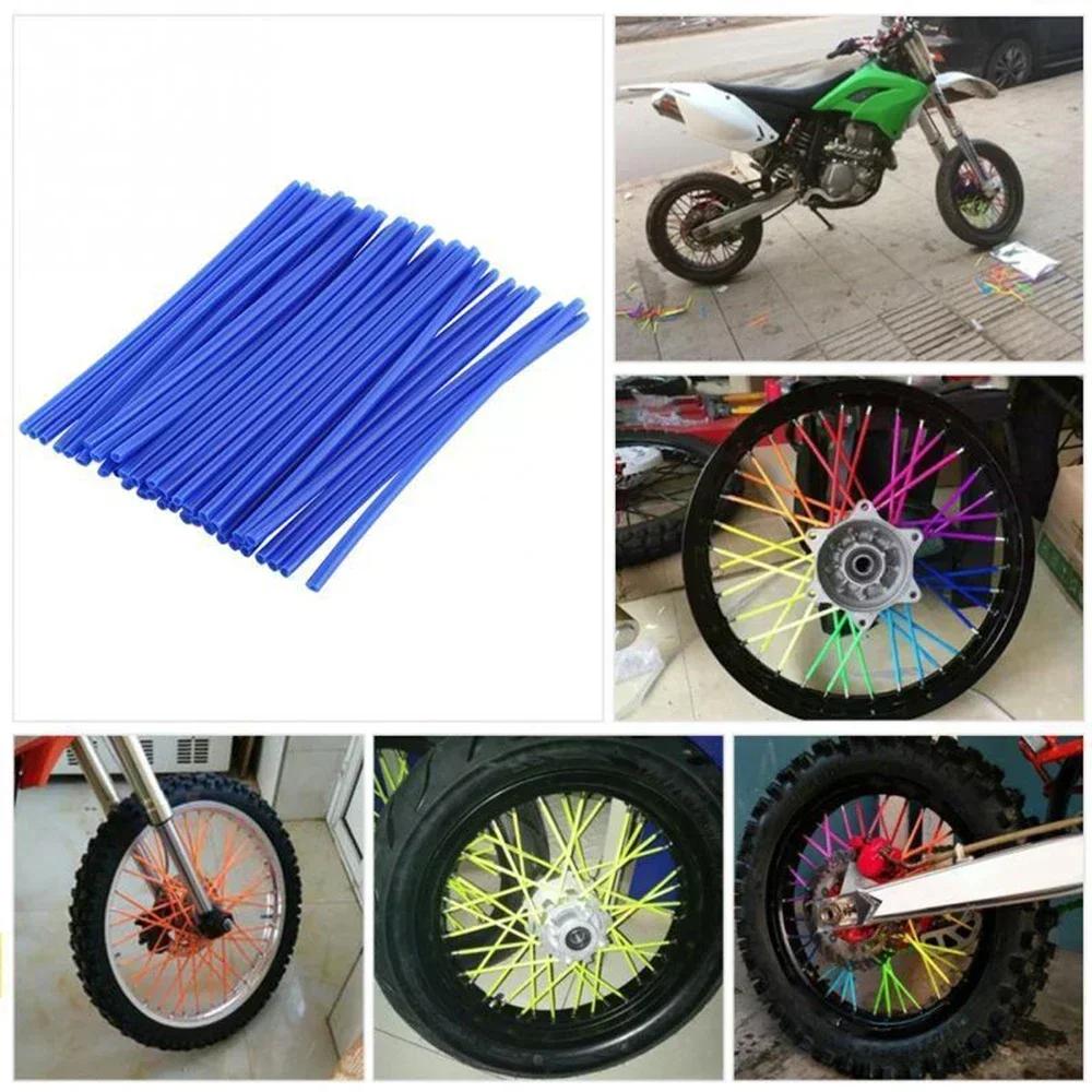 Spoke Skins Spoke Covers Trim Wrap Cover Decoration Protector Pipe for Motocross Bicycle Bike