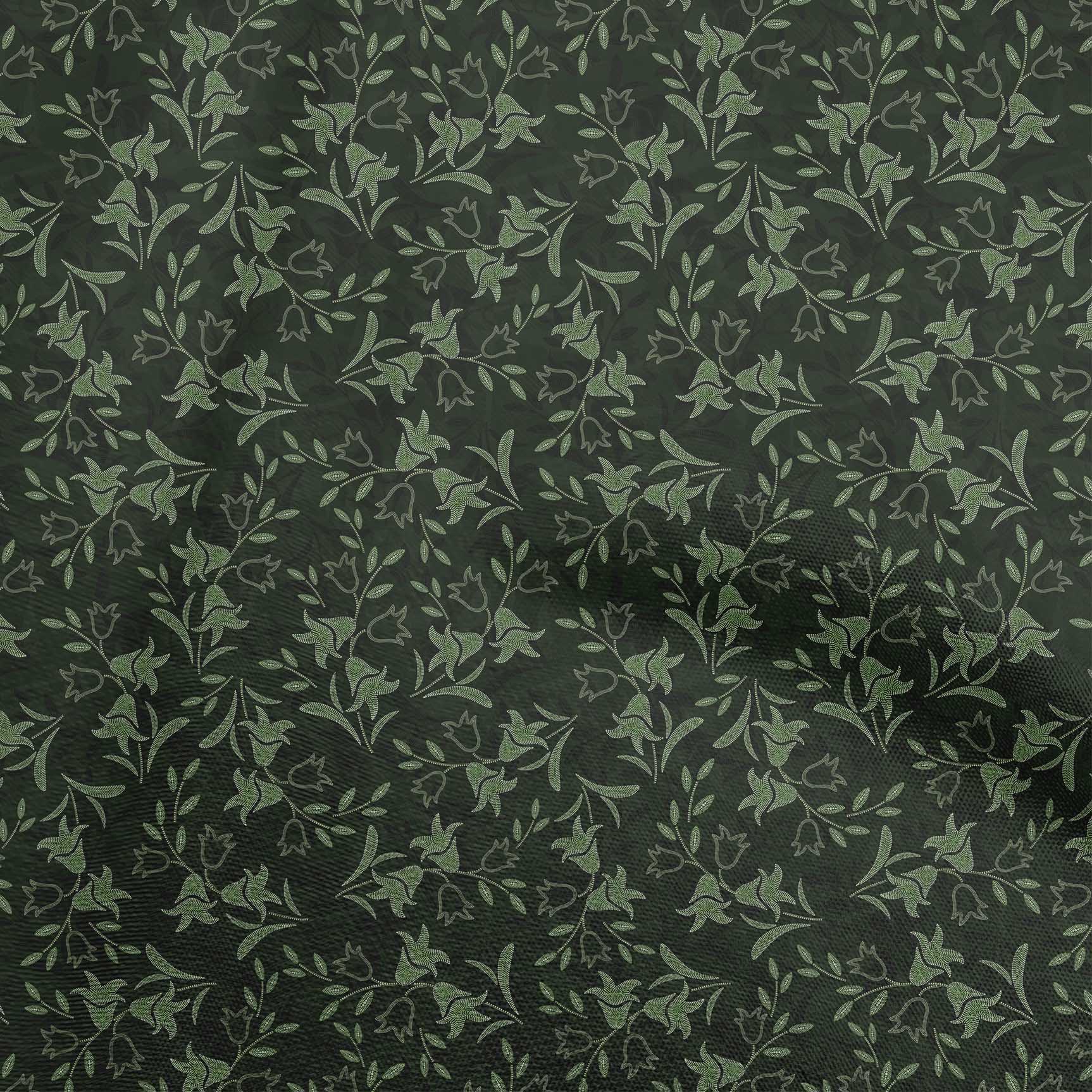 

OneOone Cotton Flex Grey Тканина з квітковим малюнком у крапки для пошиття тканини для рукоділля з принтом у дворі 40 дюймів 42 Inch Wide - Viscose Chiffon зелений