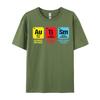 Autism Awareness Elements Periodic Tshirts Man Cotton TShirts Homme Camisas Classic Fashion Clothing