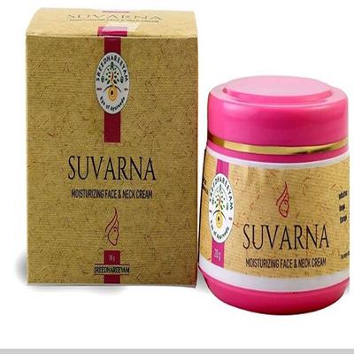 Sreedhareeyam Ayurveda Suvarna - Moisturizing Face & Neck Cream 20GM