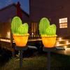 Solar Lights Outdoor Decorative,Creative Cactus Pineapple Stake Waterproof Landscape Lights,Landscape Lighting for Garden Patio Lawn Yard (Cactus B-2