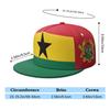 Ghana Flat Brimmed Cap Custom Made Name Team Logo Hip-hop Hat Gha Country Travel Republic Nation Flag Ghanaian Photo Headgear