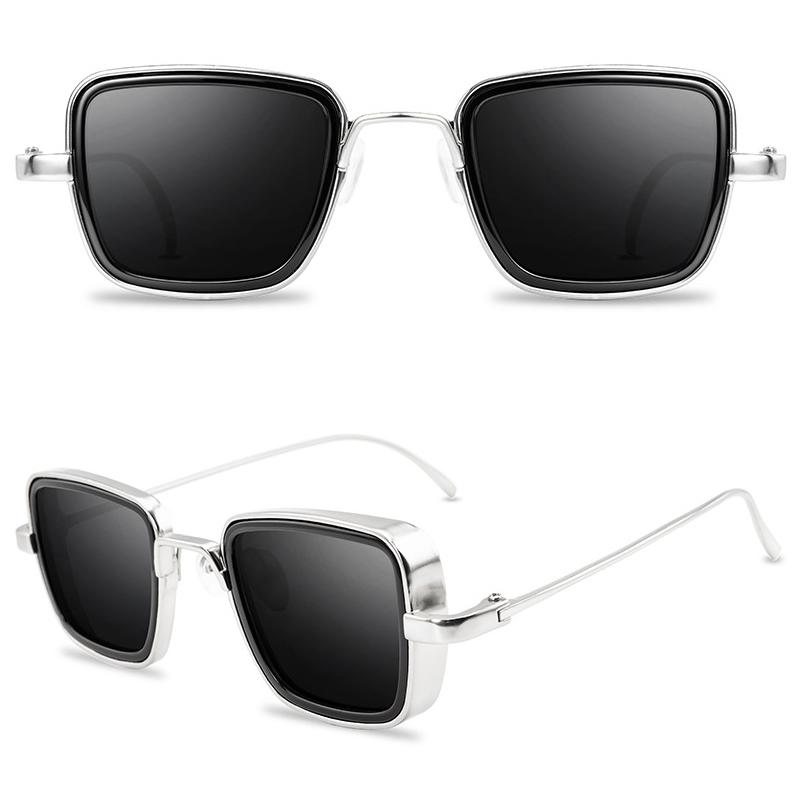 Unisex Sunglasses Glasses Women Men Vintage Square UV400 Steampunk Eyeglasses Eyewear  Accessories