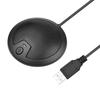 USB-stasjonær kondensatormikrofon 360 grader Omnidireksjonell mikrofon med 2 m lang kabel Type-C-plugg for