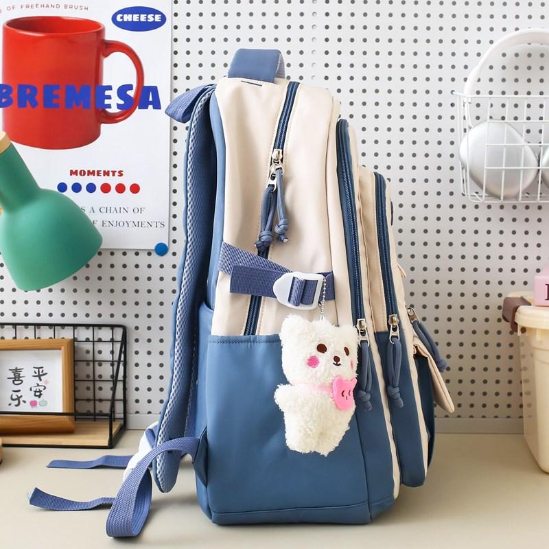 Four-Piece Backpack Set Children's Large Capacity Backpack Junior High School Student Schoolbag College Style Backpack
