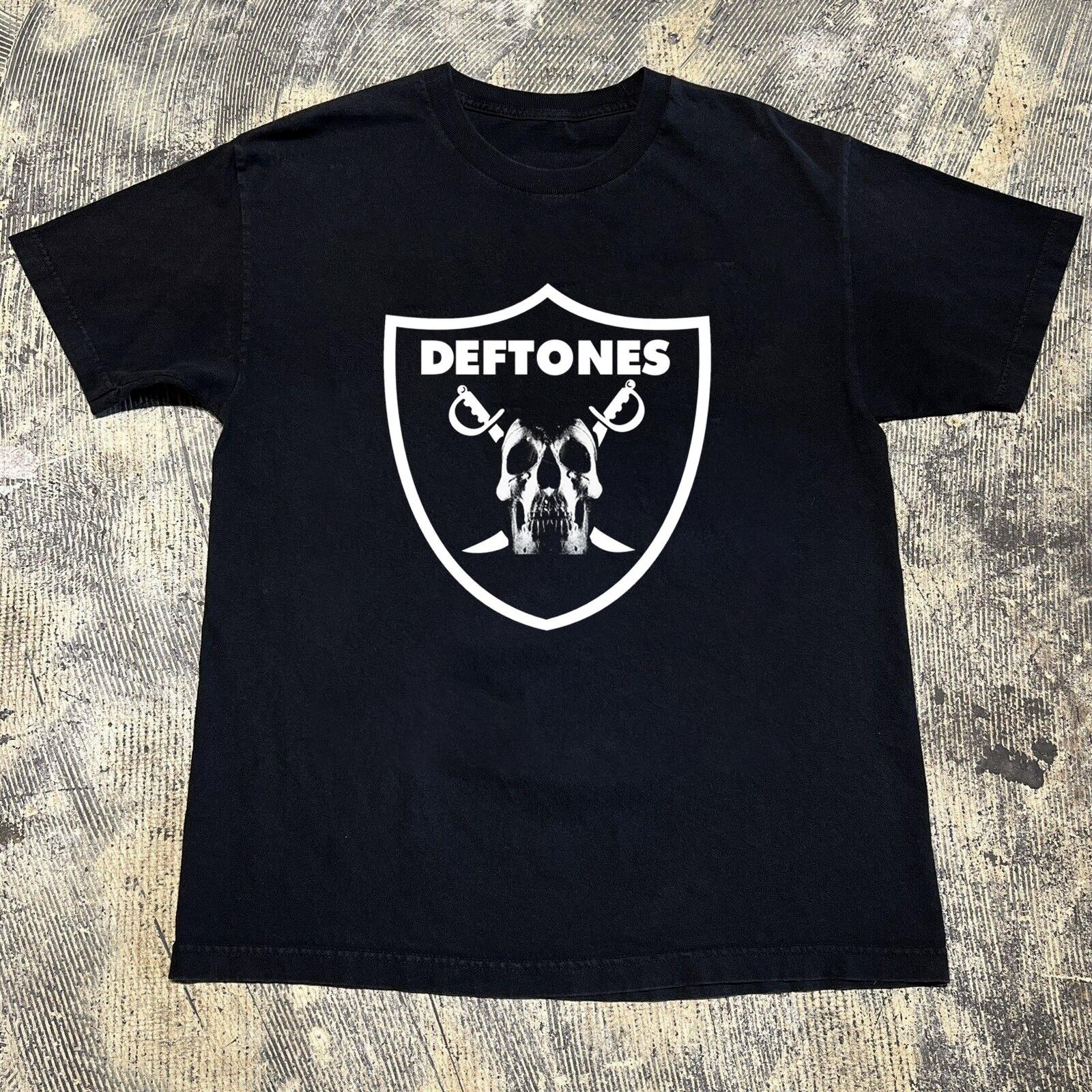 НОВАЯ РЕДКАЯ футболка Deftones с коротким рукавом, хлопковая, черная, всех размеров L