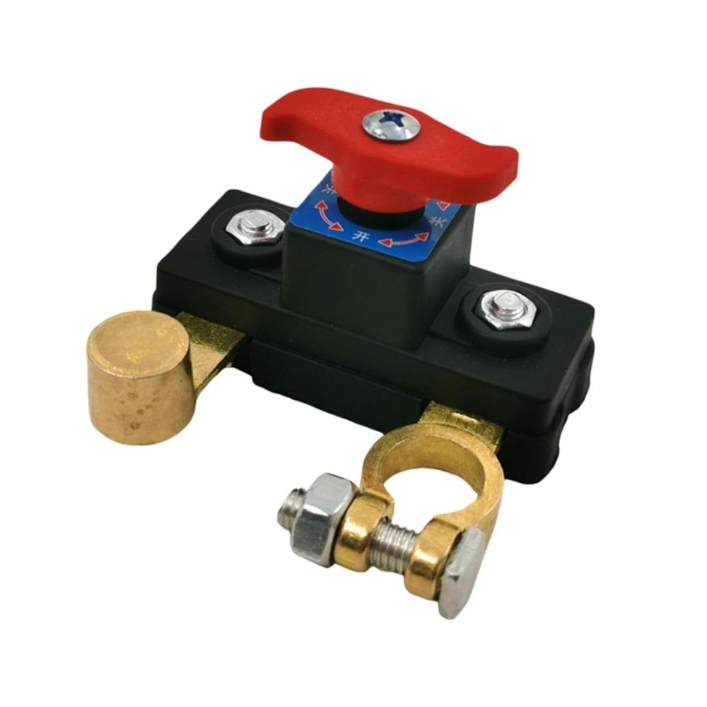 Universal Battery Disconnect Leak Protector – Car Battery Disconnect Switch 12V/24V, Car Boat Truck Power Cut Off Switch with Terminals