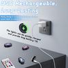 2PCS Wireless LED Strobe Lights with Remote Control, Waterproof USB Charing 8 Colors Mini LED Lights, High Brightness Anti-Collision Warning LED