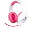 Over-Ear Gaming-Headset - Kabelgebunden - Konix - PC, PS5, Switch 2 und Xbox - Hello Kitty - Mikrofon - 1,5 m Kabel - Weiß und Rosa