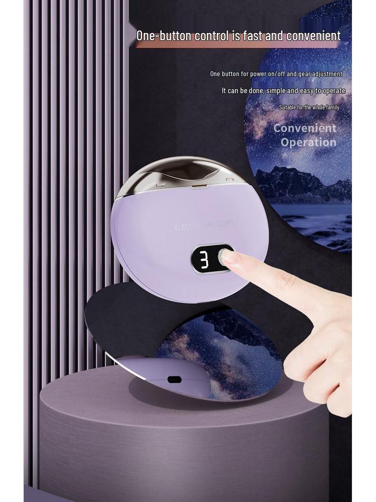Normanjia Electric Nail Clipper with UV Disinfection for All Ages - Grinder and Manicure Tool