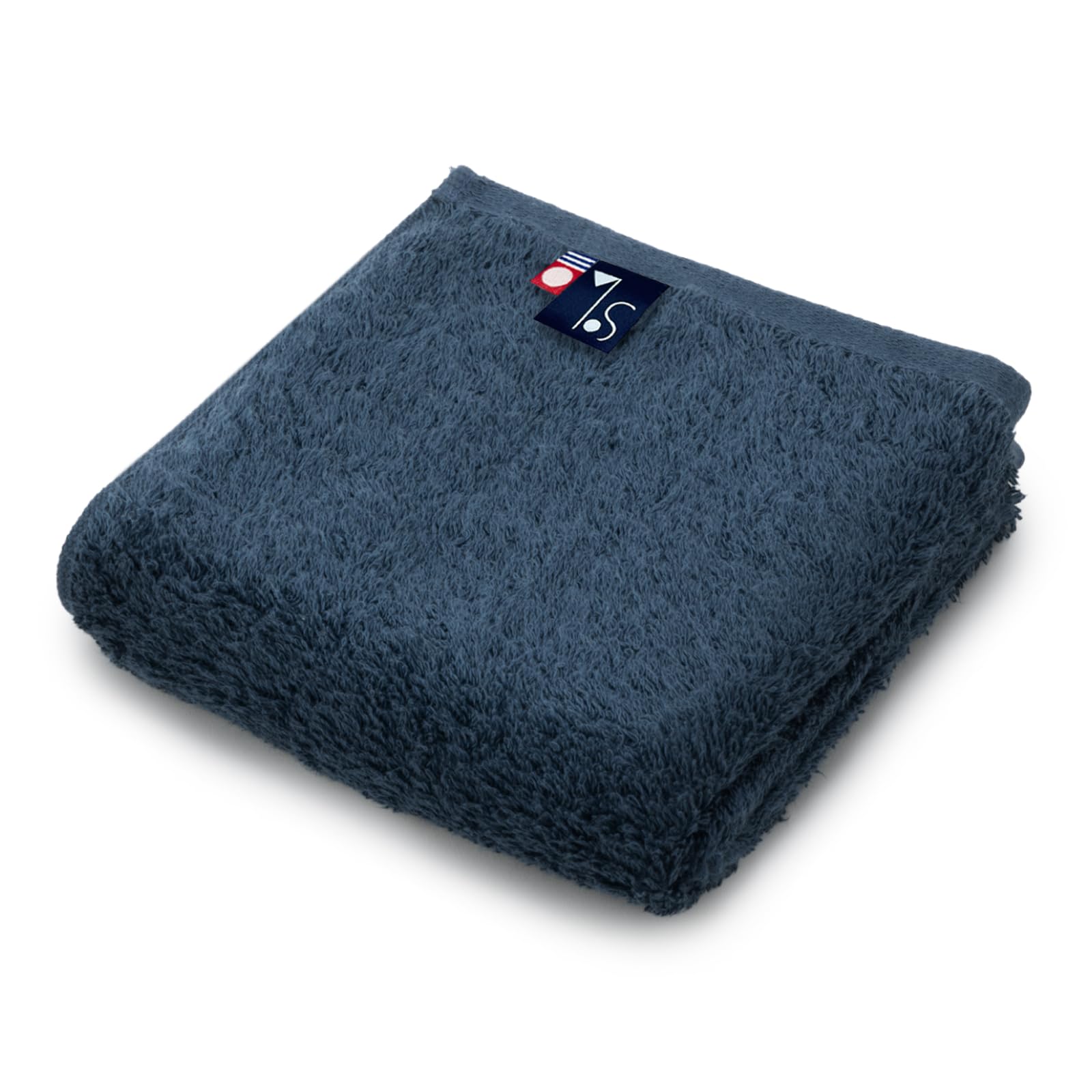 

Top Factory SOLA Imabari Air Face Made in Vintage Ash Navy Towel, Skin-Friendly, 100% Cotton, Japan, Quick-Drying, Absorbent, Thick, Fluffy, Gift,