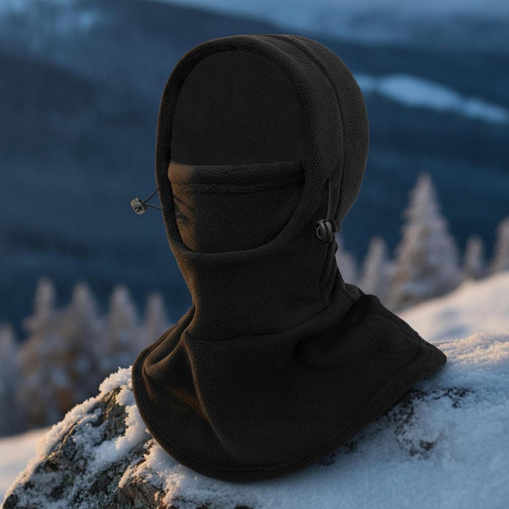 Polyester Fleece Balaclava with Shoulder Drape Thermal for Cycling
