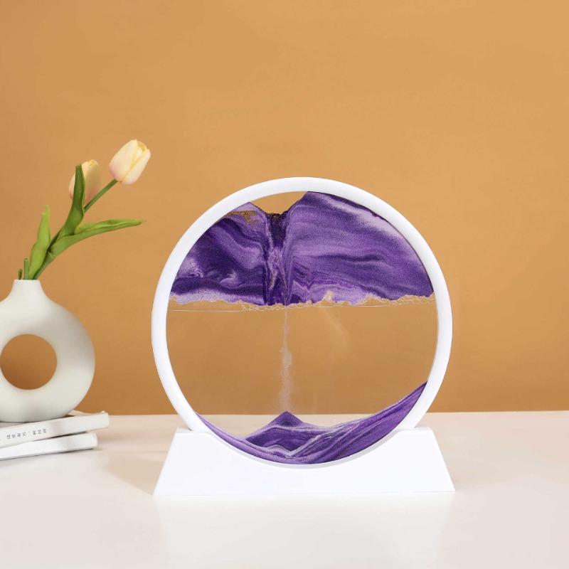 3d Quicksand Painting Creative Living Room Crafts Ornaments Hourglass Painting Dynamic Scene Decoration Home Miniatures Gift