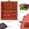 AieQaQ Silicone Chocolate Mold, 1 Inch, Pistachio - Perfect for Filled Chocolate Bars and Candies, Best Chocolate Mold in Dubai