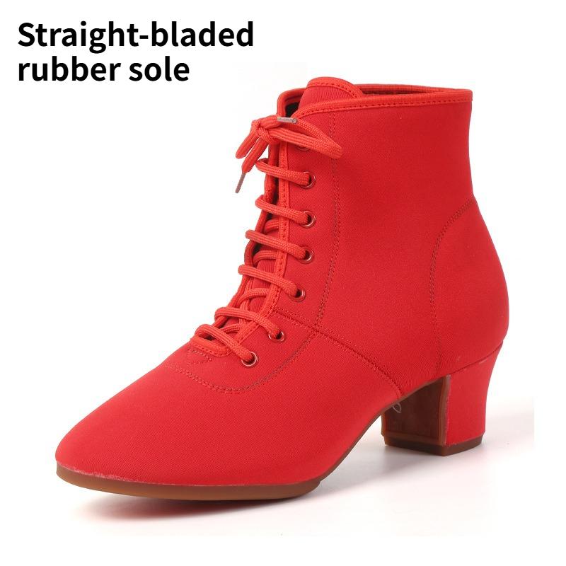 

Ms. Wu Pa Mid-Heel High-Top Soft-Sole Jazz Dance Shoes for Middle-Aged and Elderly, Thickened 41