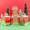 12pcs DIY Christmas Gift Boxes Santa Claus Snowman Candy Cookies Treat Boxes Merry Christmas New Year Party Gifts Pack Boxes