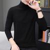 Men Fall Winter Bottoming Top High Collar Neck Protection Long Sleeves Stretchy Warm Pure Color Pullover