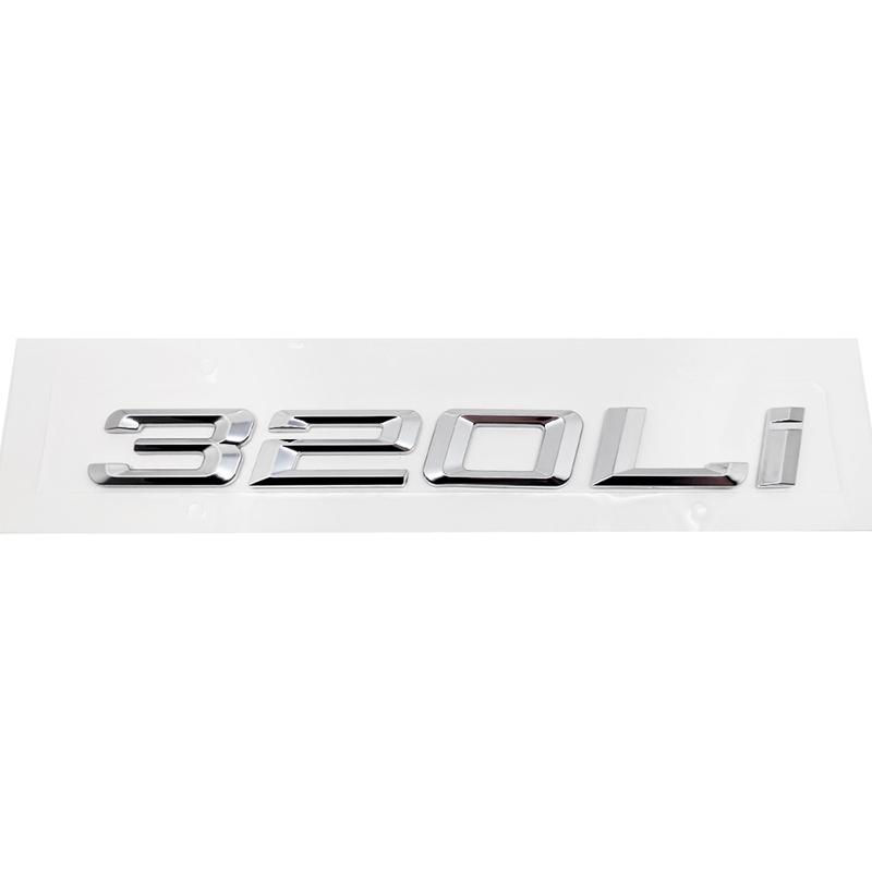 Car 3D ABS Trunk 320Li 325Li 328Li 330Li 335Li Letters Logo Badge Emblem Decal Sticker For BMW 3 Series E90 E91 F30 F31 F34