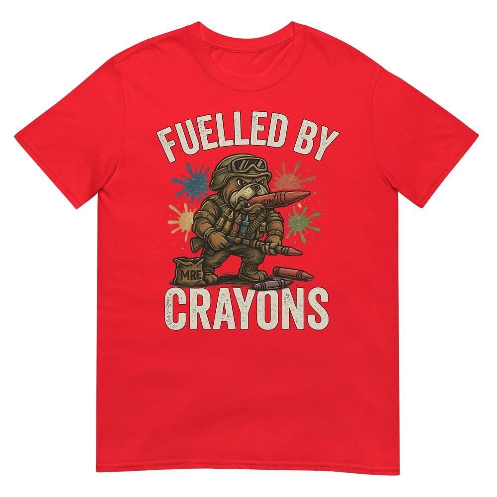 Crayon Eater Military Veteran Corps Bulldog Soldier Funny Tshirt S