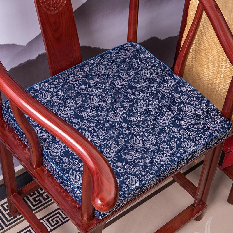

Traditional Chinese Style Chair Cushion Sponge Sofa Cushion Wooden Red Seat Sponge Can Washable Home Soft Seat / Back Cushion 50x50pillowcase