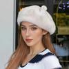 Winter Painter's Hat Vintage Faux Mink Fur Artistic Thickened Fashion Accessories Warmth Adjustable French Style One Size