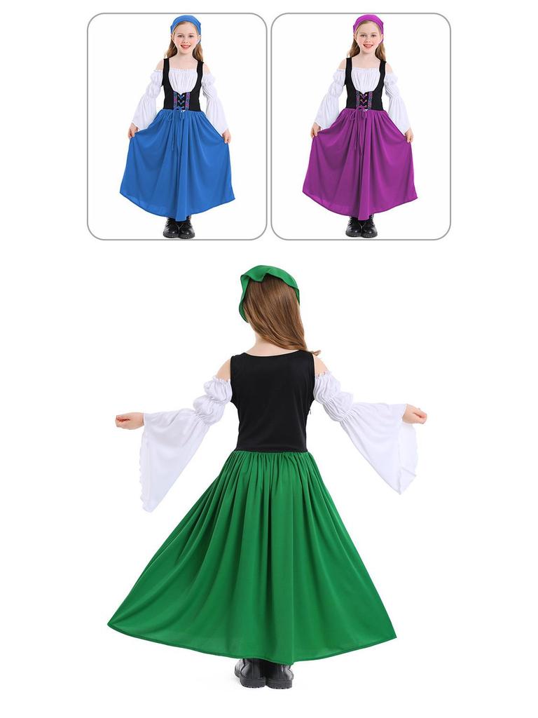 Children's Medieval Farm Dress Halloween Costume