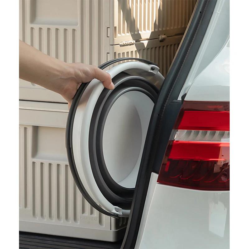 51015L Easy Hold Collapsible Water Bucket Folding Car Best Washing Bucket Outdoor Fishing Camping Gardening Buckets