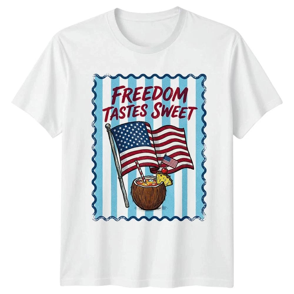 Freedom Tastes Sweet Summer Unisex T Shirt 4th Of July Gift S
