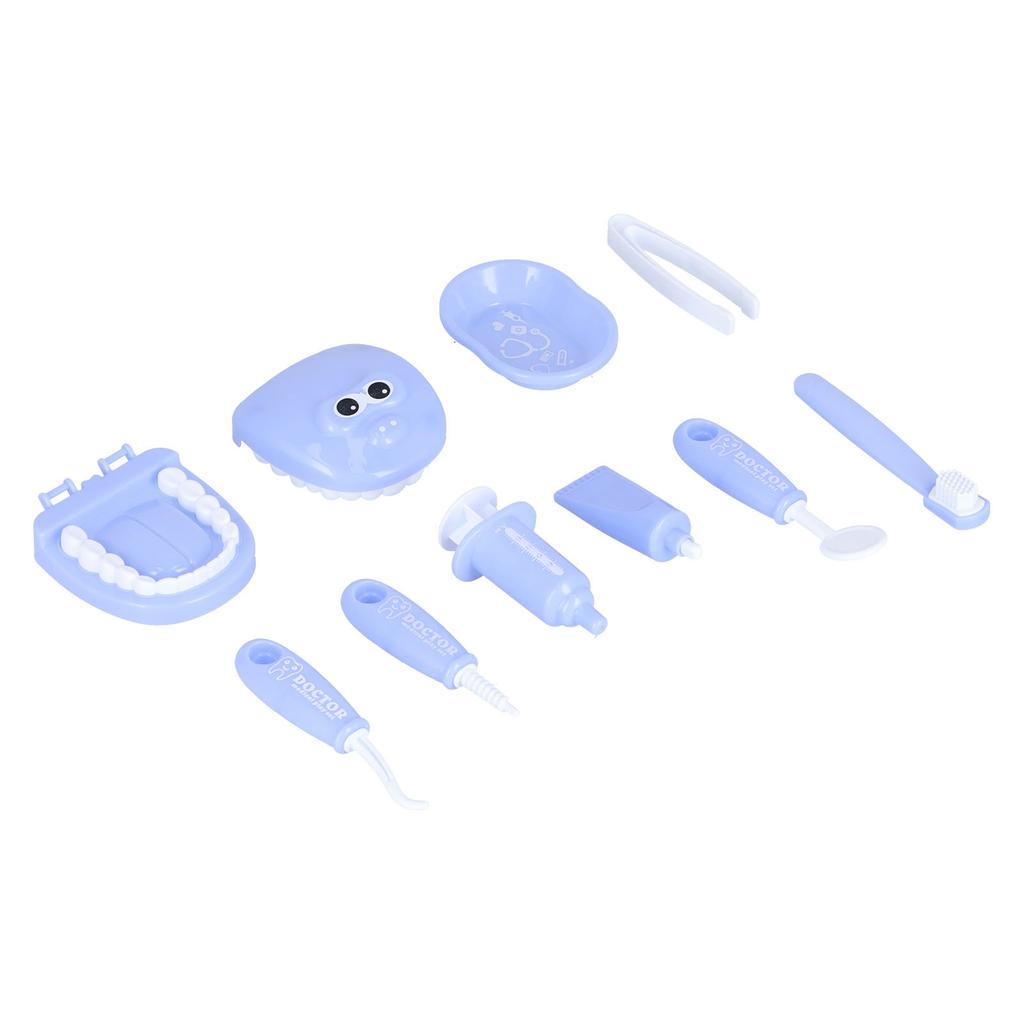 Children's Doctor Toy Set Simulation Dentist Play House Role Playing Medicine Box Stethoscope Children's Toy Set(Pink )