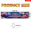 Usa 250th Anniversary Banner Large Patriotic Decorations Banner America 250 Years Yard Sign Vibrant 4th Of July Party Banner